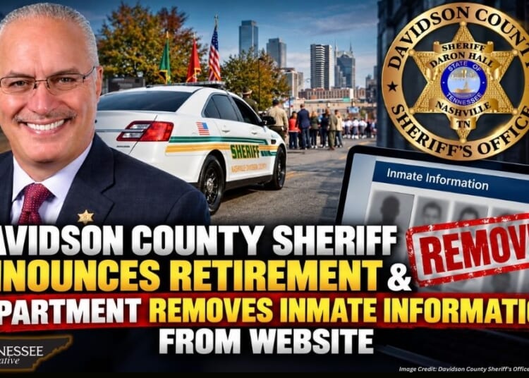 Davidson County Sheriff Announces Retirement & Department Removes Inmate Information From Website