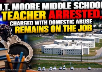 J.T. Moore Middle School Teacher Arrested, Charged With Domestic Abuse Remains On The Job