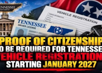 Proof Of Citizenship To Be Required For Tennessee Vehicle Registrations Starting January 2027