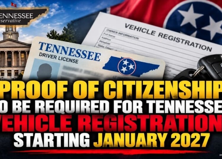 Proof Of Citizenship To Be Required For Tennessee Vehicle Registrations Starting January 2027
