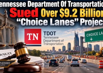 Tennessee Department Of Transportation Sued Over $9.2 Billion “Choice Lanes” Project